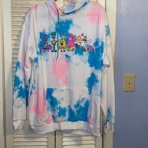 Sponge Bob SquarePants Tie Dye Hoodie.
